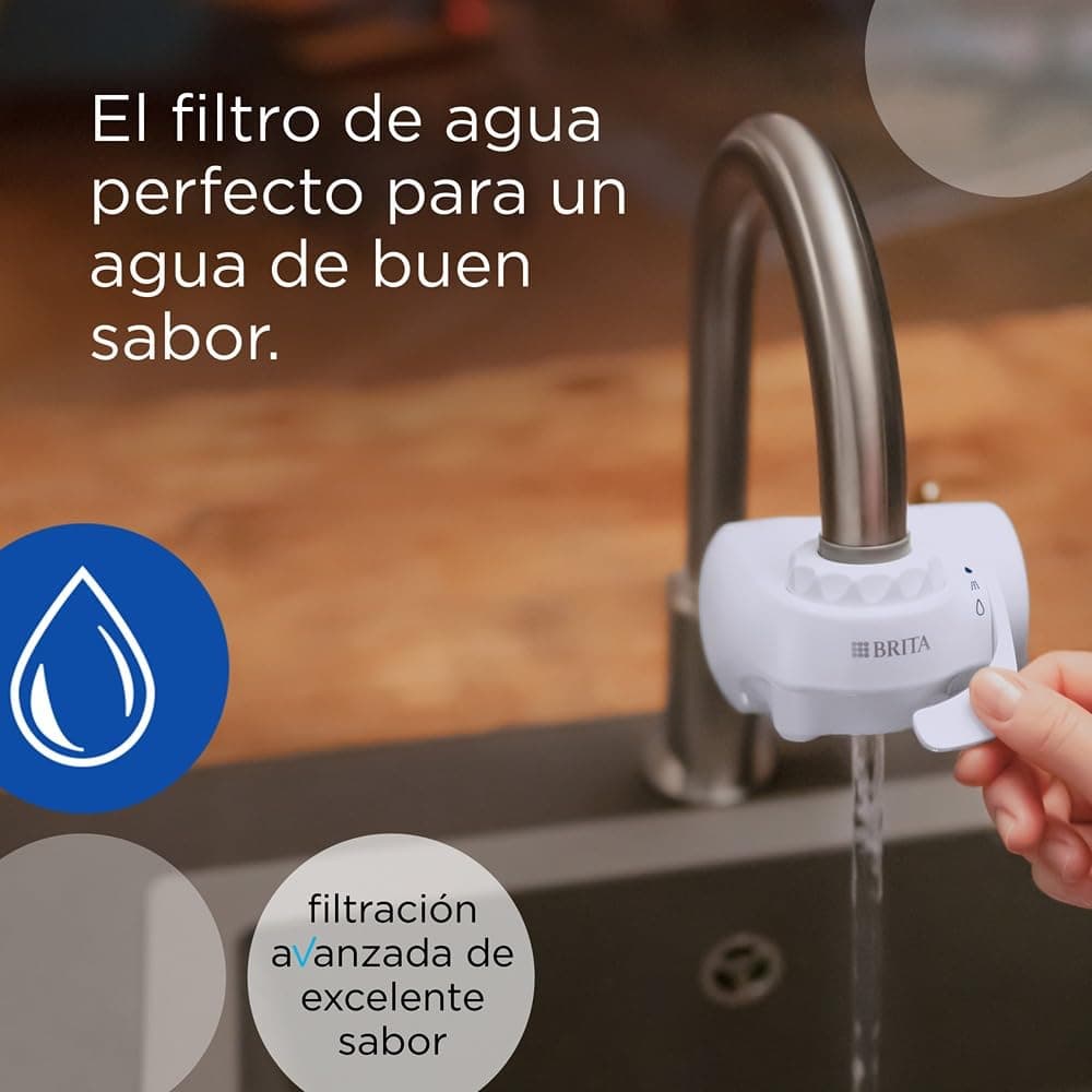 BRITA Sistema de filtrado de agua ON TAP Pro V-MF incl. 1x cartucho filtrante (600L) - para un 99,99% de agua libre de bacterias, reduciendo PFAS, incl. cuenta atrás digital LCD de capacidad — view 2