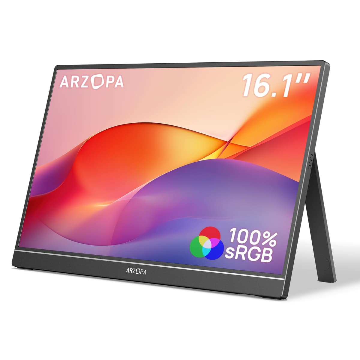 ARZOPA 16.1'' 180Hz 2.5K Portable Monitor, 2560x1440 QHD 107% sRGB Kickstand Portable Gaming Monitor with HDR, Ultra Slim, Eye Care, External Second Screen for Laptop, PC, PS5, Mac, Xbox - Z3FC — view 8
