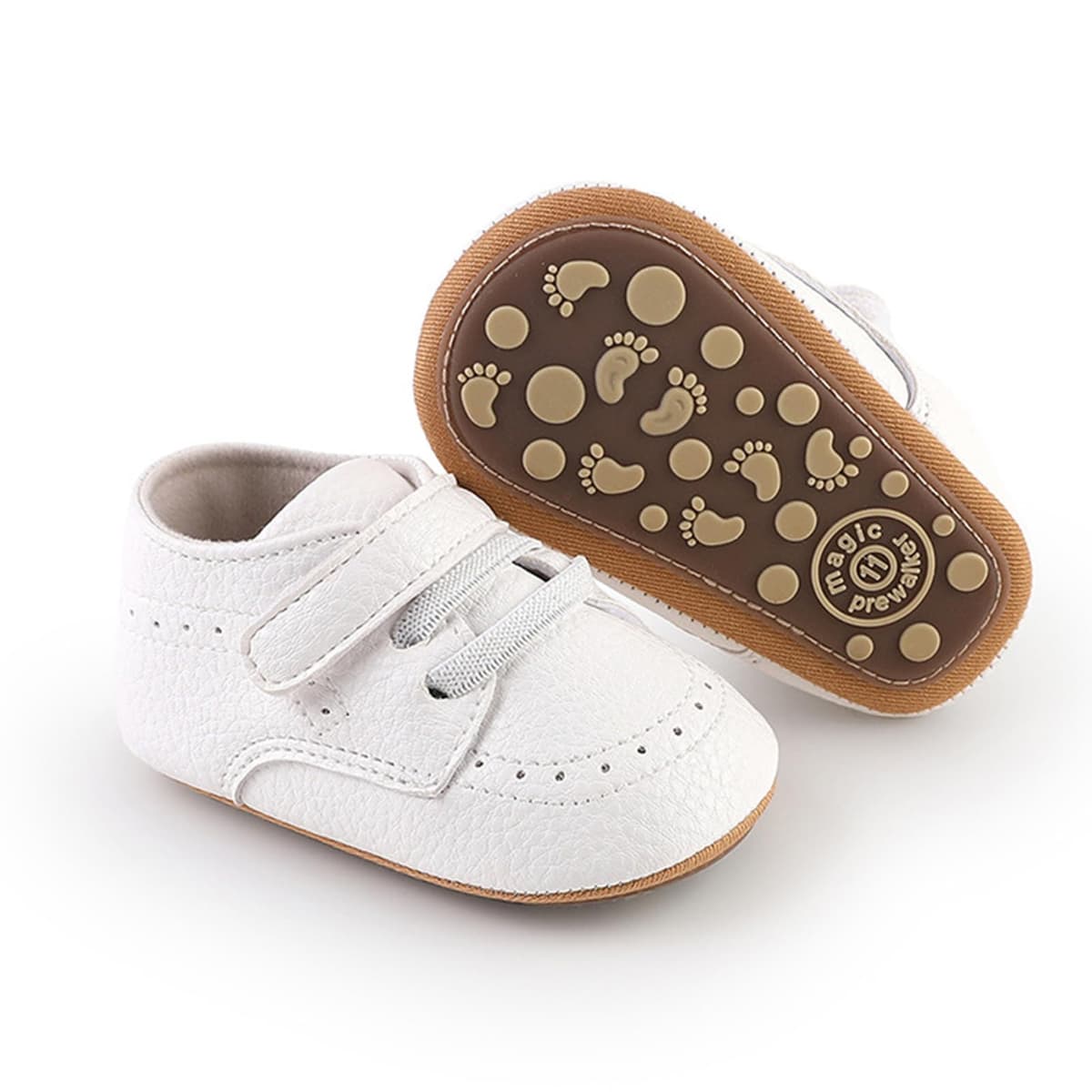 RVROVIC Baby Boys Girls Sneakers Anti-Slip Oxford Loafer Flats Infant Toddler PU Leather Soft Sole Baby Shoes — view 29