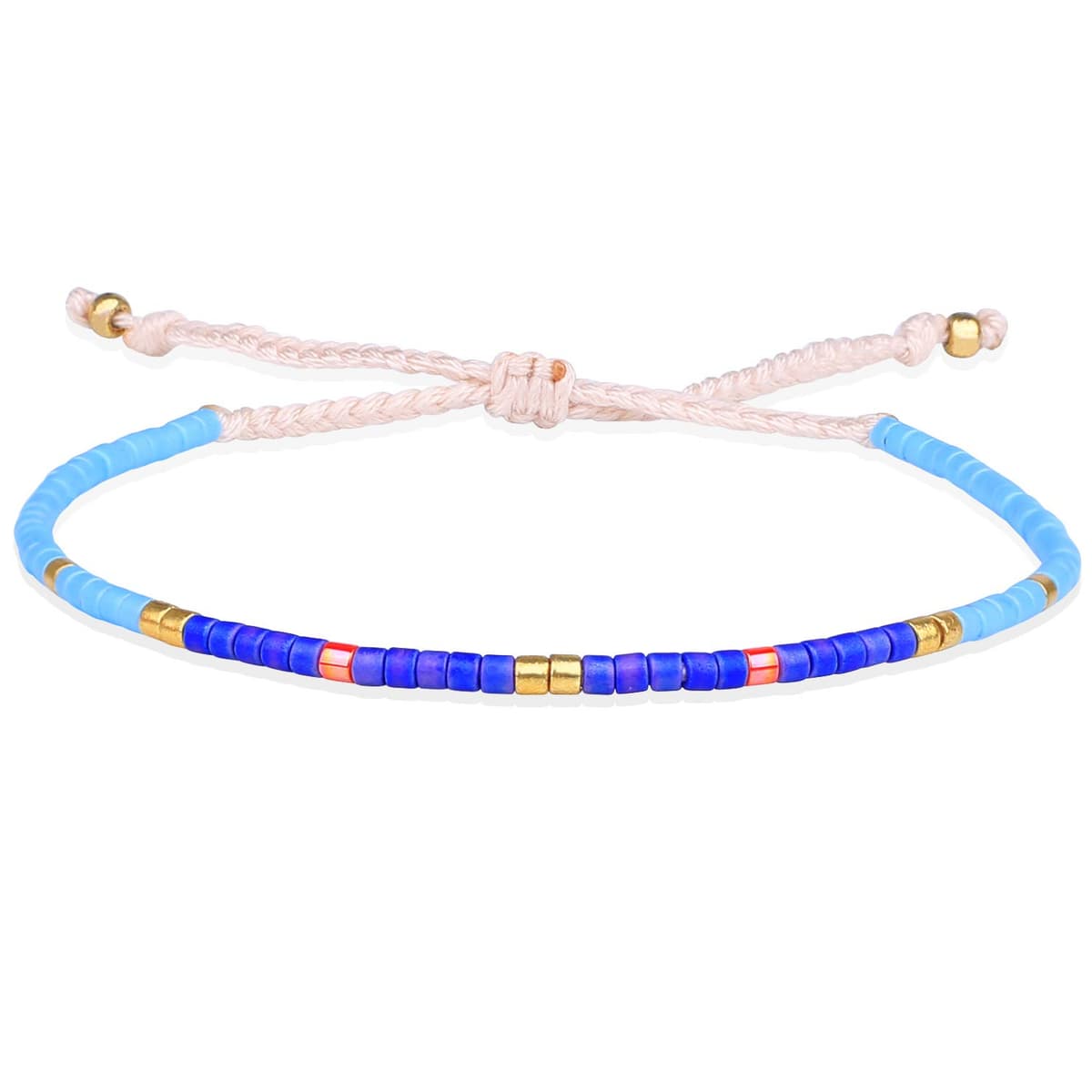 KELITCH Pulseras Amistad con Cuentas Concha Cristal Color Bohemio Pulsera Hecha A Mano Brazaletes Joyería para Mujer — view 12