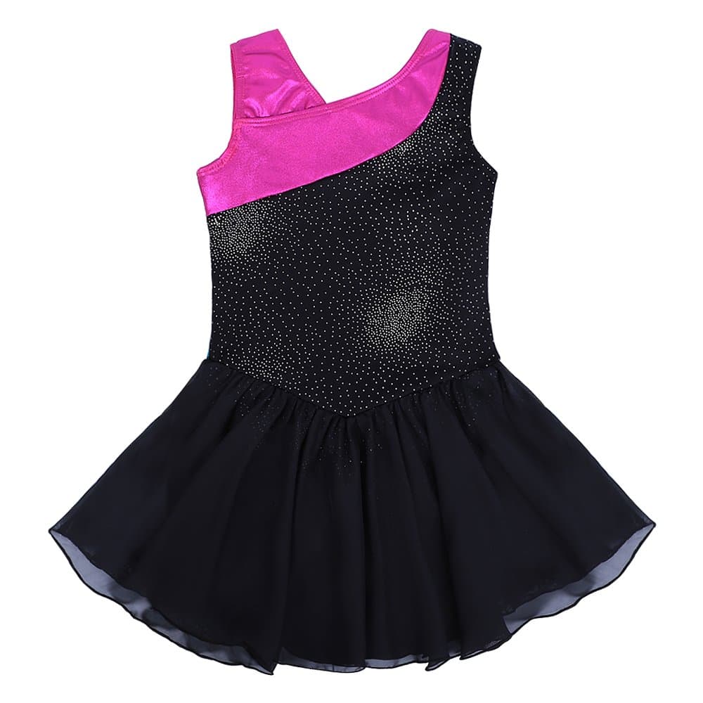 Mallot de ballet/danza con tutú para chica / vestido sin mangas con rayas multicolor, 2-11 años — view 2