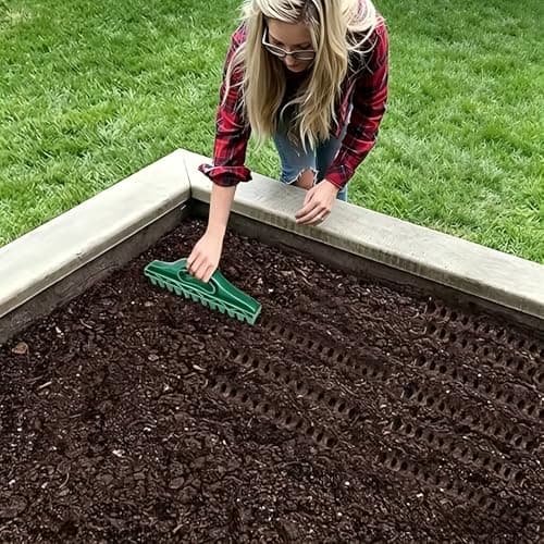 Handheld Garden Seed Sower & Soil Dibber Tool, PE Manual Planting Tool for Seed Sowing and Soil Drilling, Garden Vegetable Planting Tool for Farm & Garden