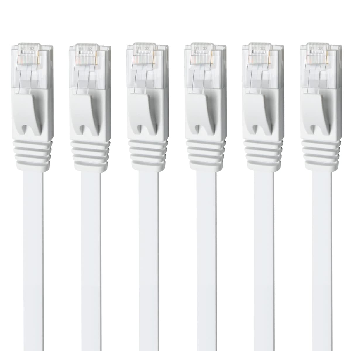 Yauhody CAT 6 Ethernet Cable 0.5m Black 6Pack Network Cable High Speed CAT6 Ethernet Patch Leads 0.5m Lan Cable CAT6 Gigabit Internet LAN Patch Cable for TV Gaming Router(6Pack Black) — view 21