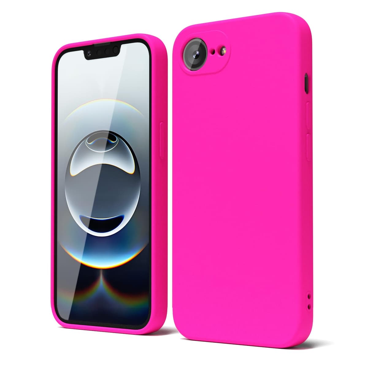 oakxco for iPhone 17 Pro Max Phone Case Liquid Silicone, Cute Thin Slim Grip Soft Rubber Gel for Women Men, Smooth Matte TPU Plain Solid Color Girly Simple Case with Camera Cover, Light Pink — view 1967