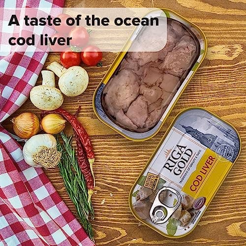 Riga Gold Cod Liver in Own Oil 4.27oz/ 121g From Iceland pack of 12 — view 5