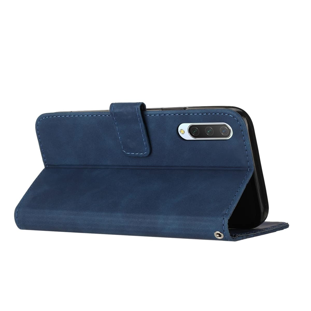 Funda para Xiaomi Mi CC9E/Xiaomi Mi A3, PU Cuero Flip Carcasa Fundas Móvil de Tapa Libro Caso Piel PU, Billetera Tarjetero Case Telefono Cubrir Móvil Phone Cover con Cáscara de TPU (Azul) — view 2