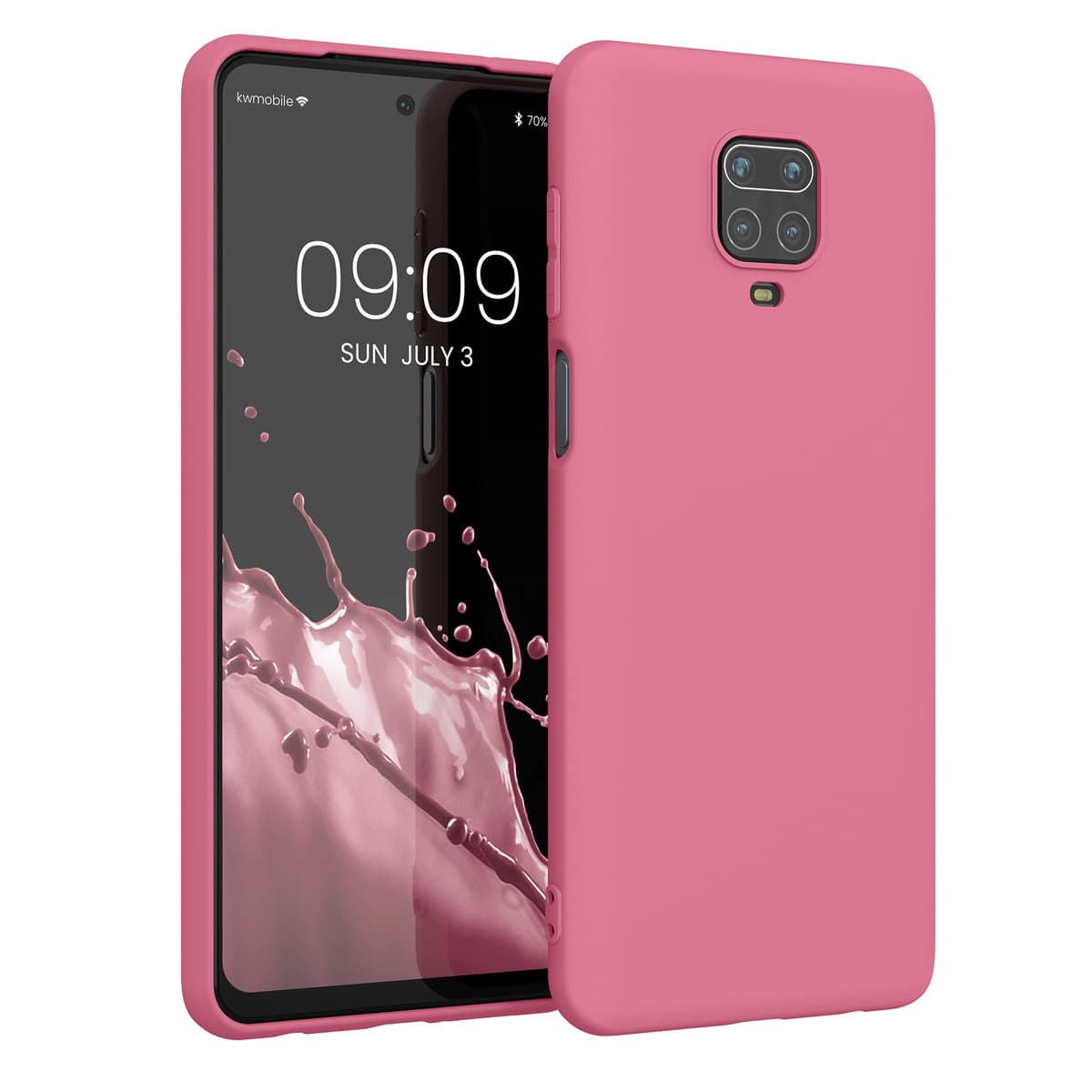 kwmobile Carcasa Compatible con Xiaomi Redmi Note 14 Pro 5G / Poco X7 Funda - Funda Ultrafina de TPU con Bordes elevados - Lavanda Metalizado — view 247