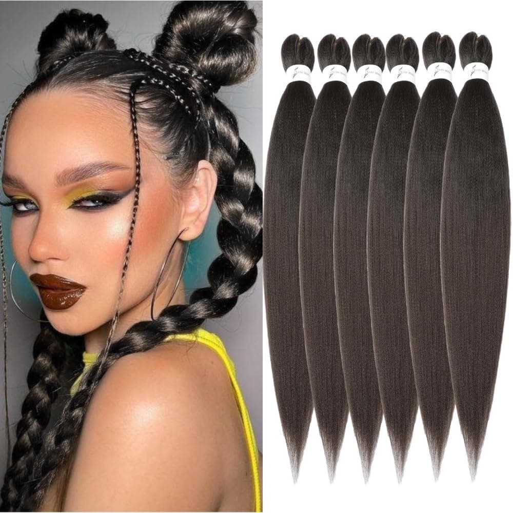 YDDM Capelli Per Treccine Africane Azul Extension Treccine Texture Yaki Easy Install per Principianti 26 Pollici 3 Pezzi Capelli Leggeri e Naturali per Box Braids, Twist e Crochet — view 44