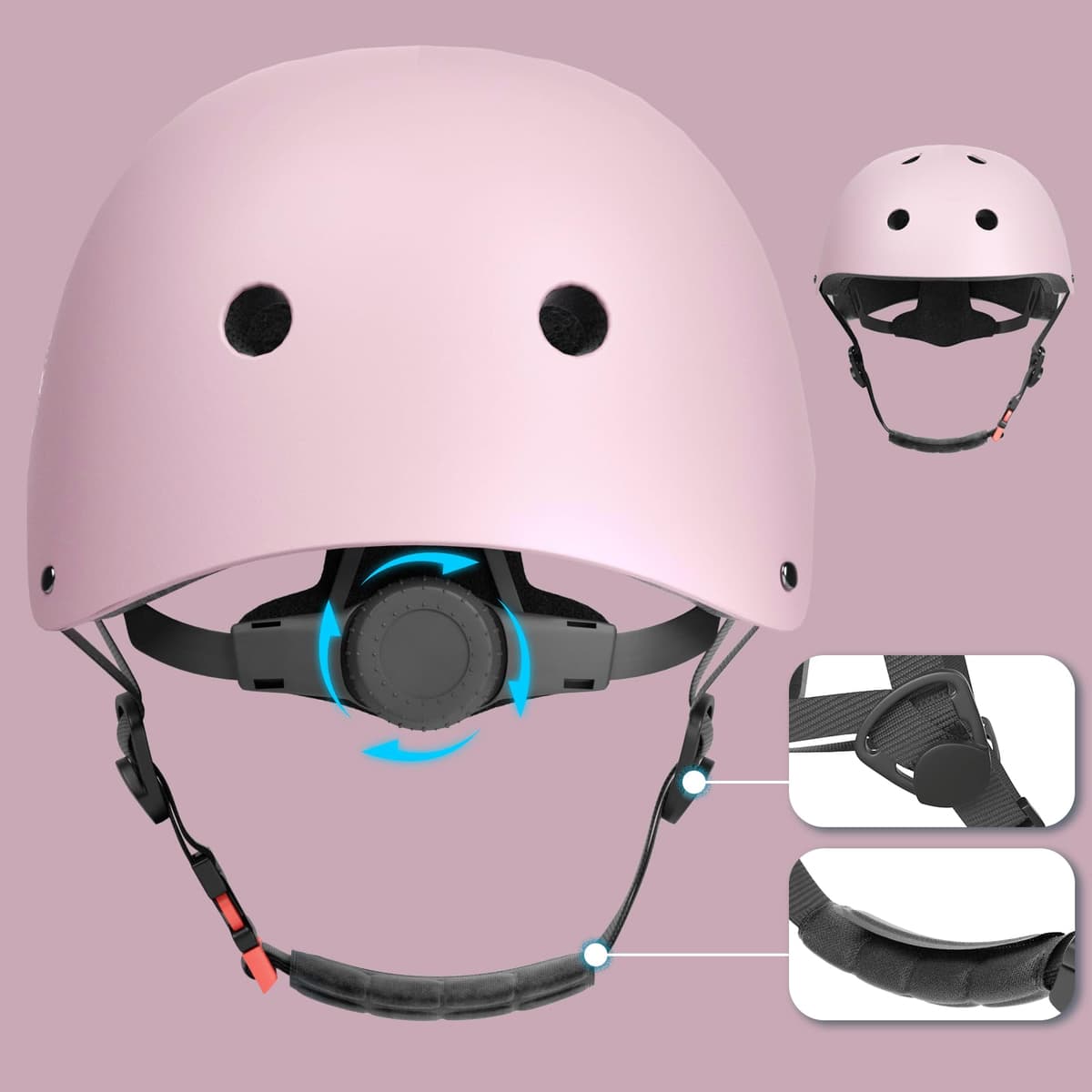 XJD Casco de Ciclismo para Niños Ajustable Casco Bicicleta Niño Casco Infantil Patinete Rollerskate de 3 a 14 Años Protecciones para Múltiples Deportes — view 22