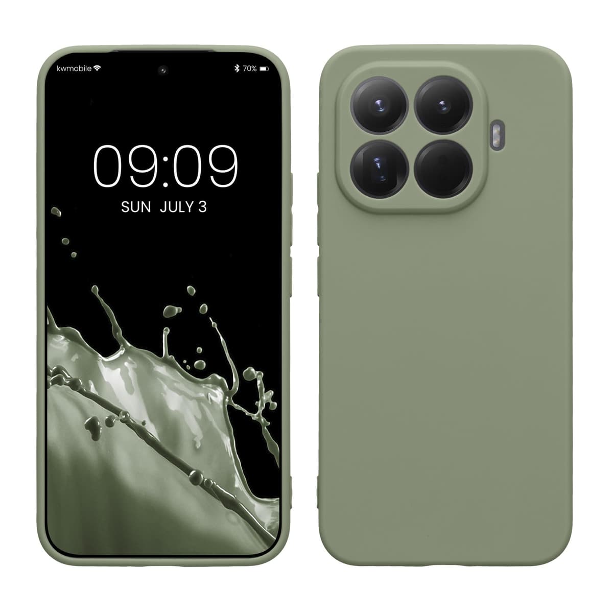 kwmobile Carcasa Compatible con Xiaomi Redmi Note 14 Pro 5G / Poco X7 Funda - Funda Ultrafina de TPU con Bordes elevados - Lavanda Metalizado — view 288