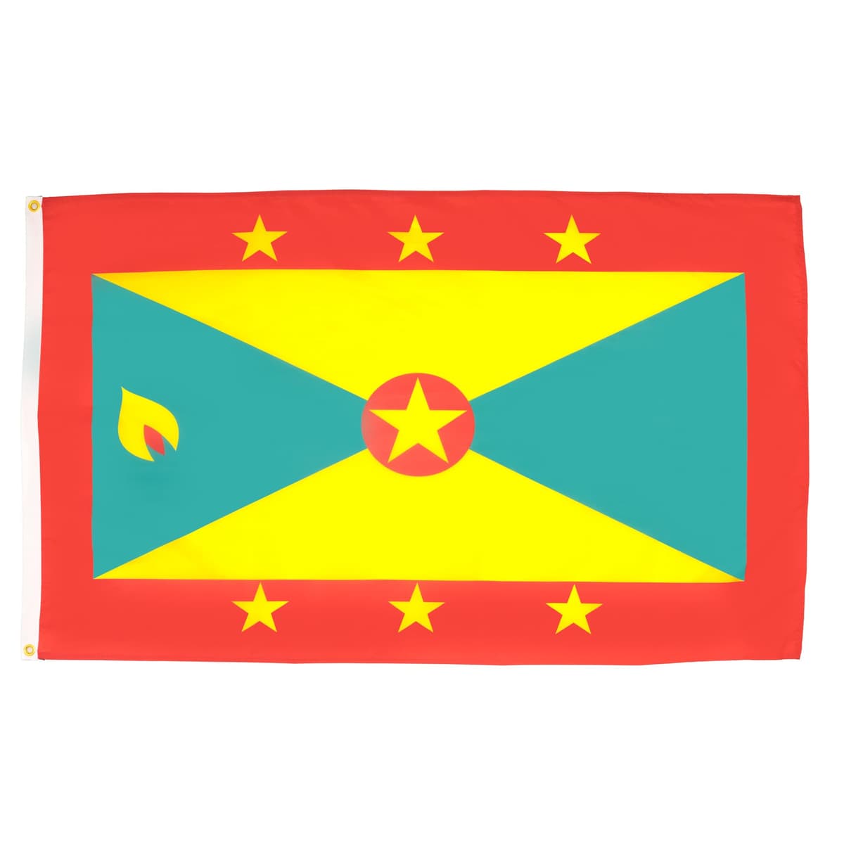 AZ FLAG - Grenada Flag - 2x3 Ft - 100D Polyester Grenadian Banner with Two Metal Grommets - Fade Resistant - Vivid Colors - 2' x 3' Feet - 90x60 Cm