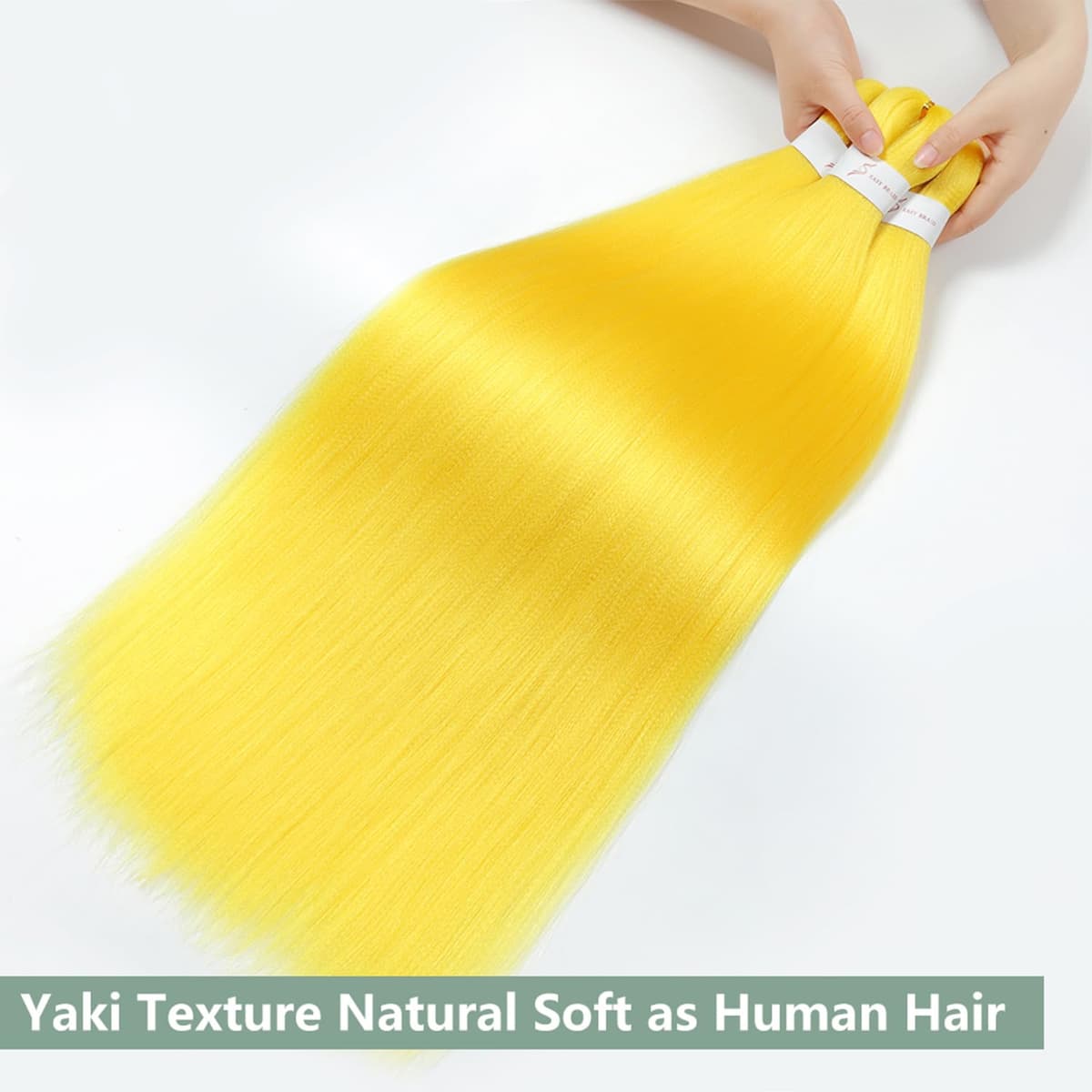 YDDM Capelli Per Treccine Africane Morado Extension Treccine Texture Yaki Easy Install per Principianti 32 Pollici 3 Pezzi Capelli Leggeri e Naturali per Box Braids, Twist e Crochet — view 125