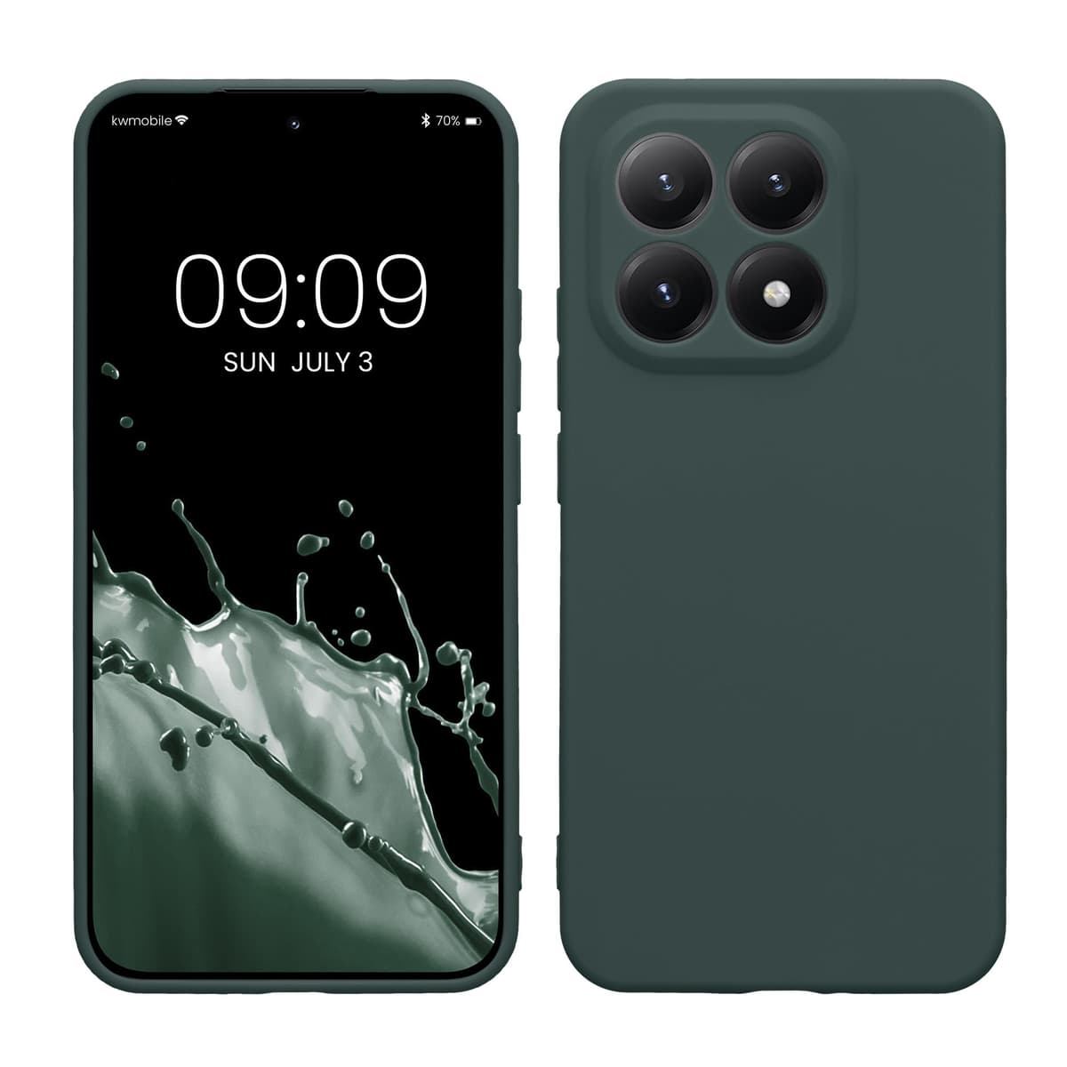 kwmobile Carcasa Compatible con Xiaomi Redmi Note 14 Pro 5G / Poco X7 Funda - Funda Ultrafina de TPU con Bordes elevados - Lavanda Metalizado — view 379