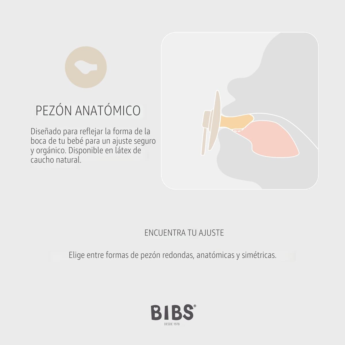 BIBS Colour Anatomical Glow Paquete de 2 chupetes. Libre de BPA, Pezonera anatómica. Látex natural. Talla 1 (0-6 meses), Blush Glow/Vanilla Glow — view 3
