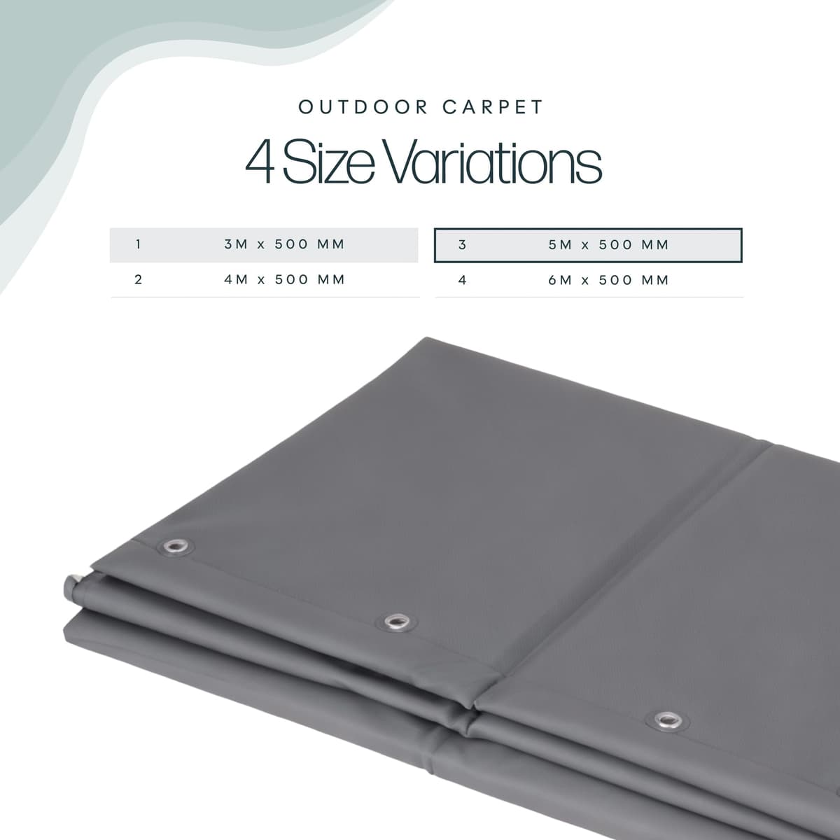 Luxury Caravan Draught Skirt 5m x 500mm – UV-Resistant PVC Weatherproof Awning Skirt with Reinforced Edging, Motorhome & Touring Caravan Wind and Draught Protection — view 2