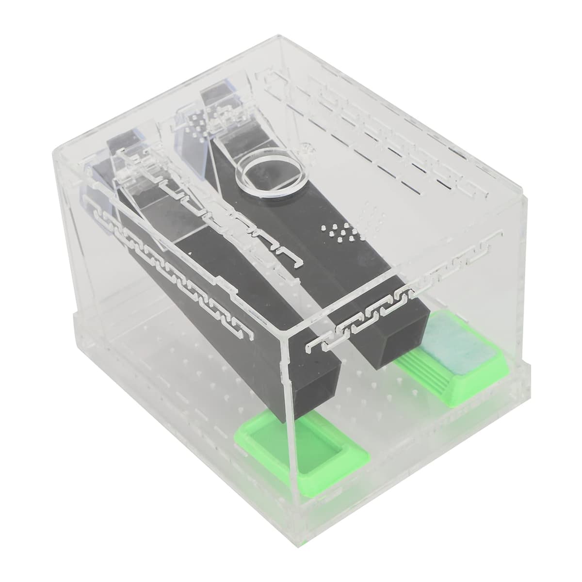 aqxreight Bolígrafo Acrílico para Grillos con Tubos, Kit para el Cuidado de Cucarachas, Cajas para Reptiles, Insectos, un Kit de Cuidado para Grillos, Portero de Críquet, Portero de Críquet con (#2) — view 4
