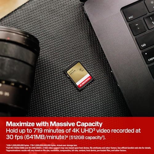 SANDISK 32GB Extreme SD UHS-I Card - Up to 100MB/s Read Speed and 60MB/ Write Speed, 4K UHD Video, U3, V30 - SDSDXVT-032G-GUCIN — view 3