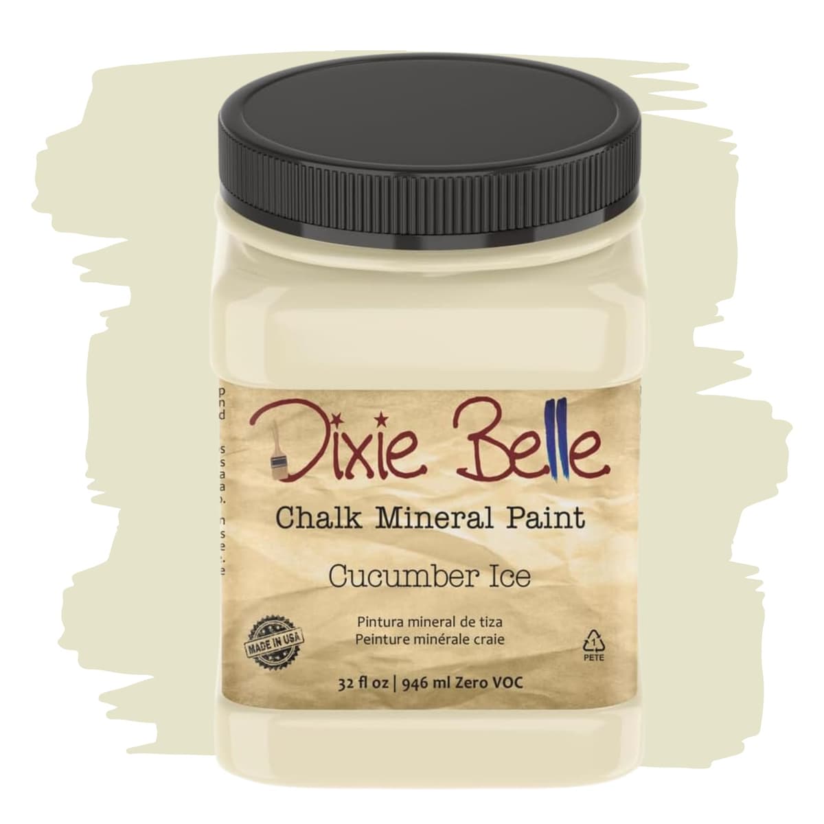 Dixie Belle Paint Company Chalk Finish Furniture Paint - Caviar (32oz) - Matte Black Chic Chalk Mineral DIY Furniture Paint — view 174