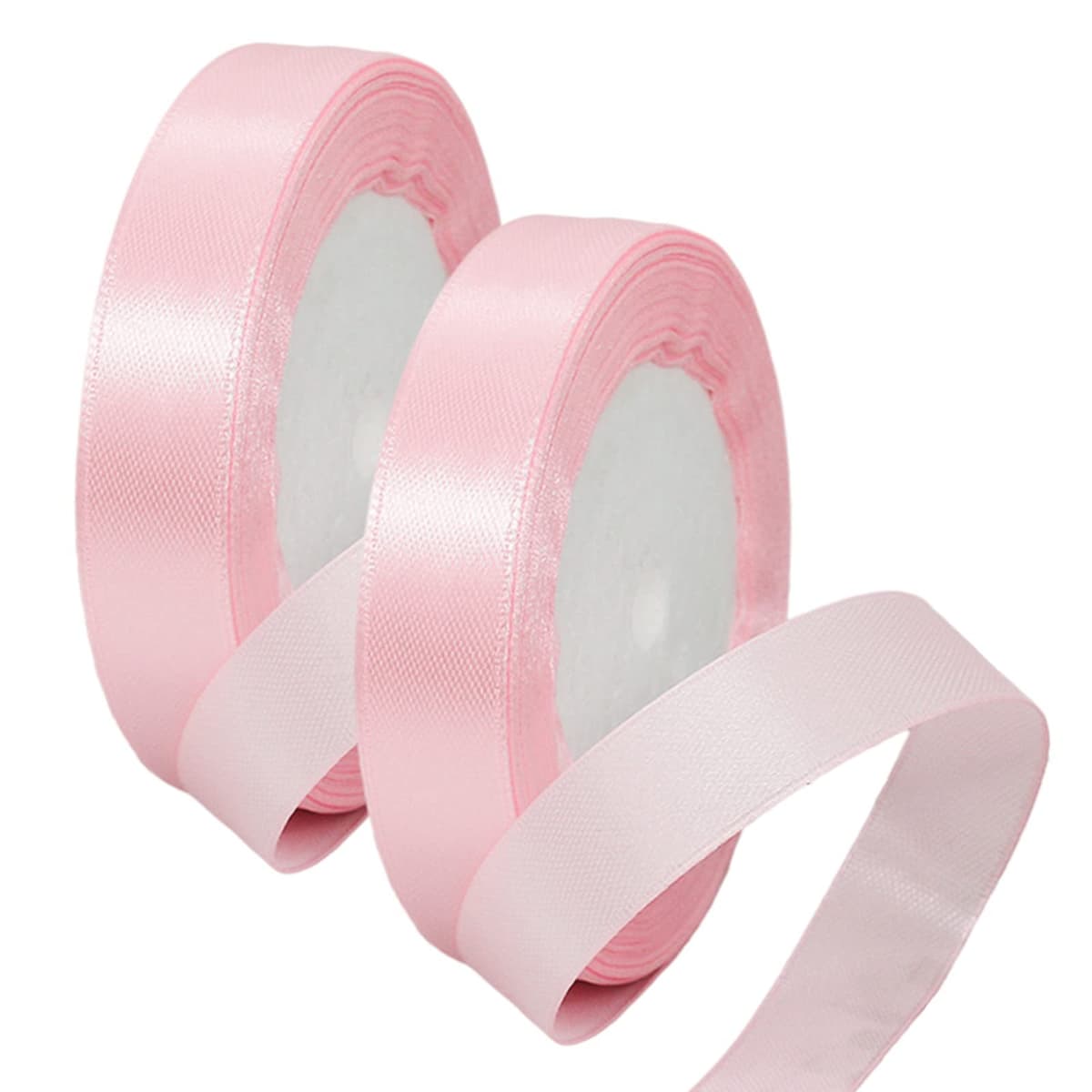 40mm Wide White Ribbon Thick Wedding Car Ribbon 22m, 1.5 inch Thick White Satin Ribbon for Gift Wrapping Wedding Car Christmas Birthday Cake Hair Bow Florist Bouquet Crafts Decorations — view 111
