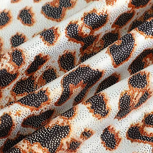 EQSJIU Girls Gymnastics Leotards Yellowleopard Leotard for Girls Dance Rainbow Mosaic Mermaid Butterfly Stars Leopard Galaxy Tie Dye Cosmos 5years 6 Years 5-6years — view 2