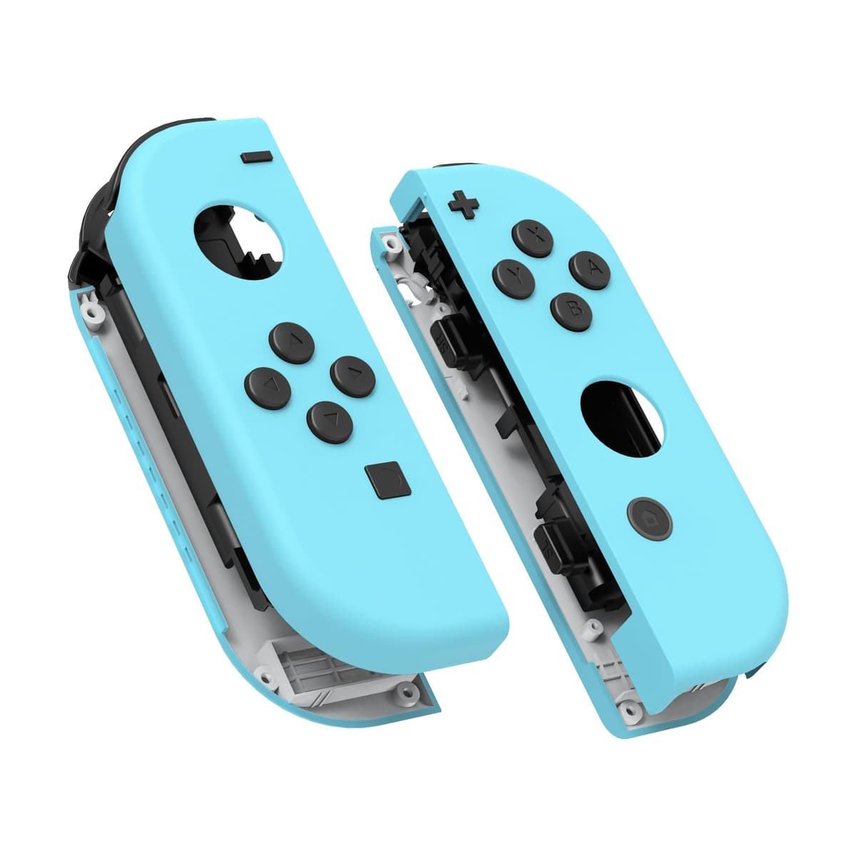 eXtremeRate Carcasa Joycon para Nintendo Switch & OLED Funda de Agarre Reemplazo Shell con Botones para Nintendo Switch Joycons OLED No Incluye Carcasa de Consola(Rojo Esmerilado) — view 22