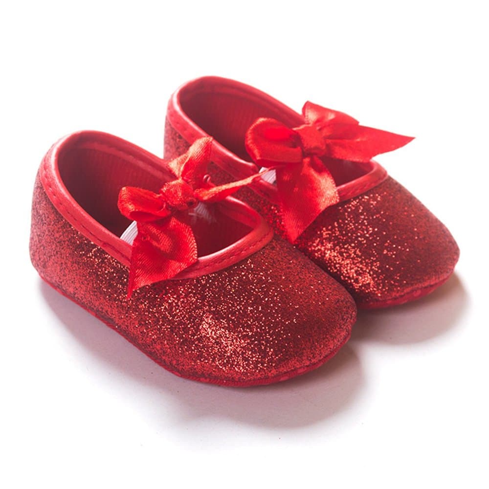 RVROVIC Baby Girl Moccasins Infant Princess Sparkly Premium Lightweight Soft Sole Prewalker Toddler Girls Shoes — view 6