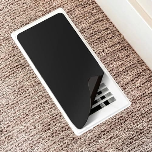 HOXHA Strong Magnetic Vent Covers, 5.5” × 12” Vent Cover Magnetic, Home and RV Vent Magnet Cover for Air Vents Wall Ceiling Floor, 2 Pack Black — view 5