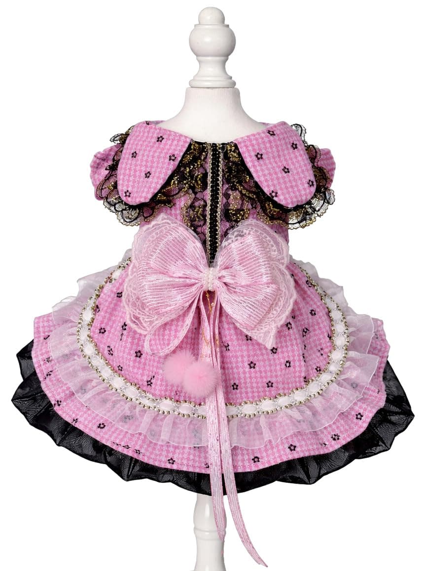 MaruPet Fashion Sweet Puppy Dog Chiffon Princess Dress for EXTRAL Small and Small Dog Pink S — view 31