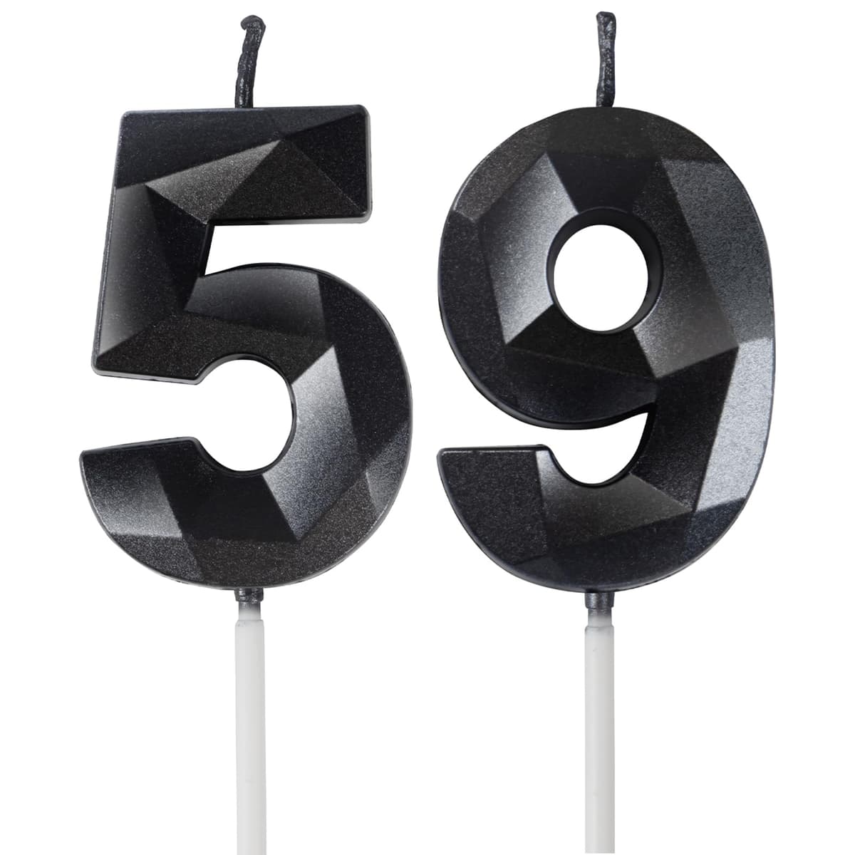 Yiran 50th Birthday Candles, Gold Number 50 Happy Birthday Candles, Cake Topper Decorations for Birthday Party, Wedding Anniversary Celebration Supply — view 143