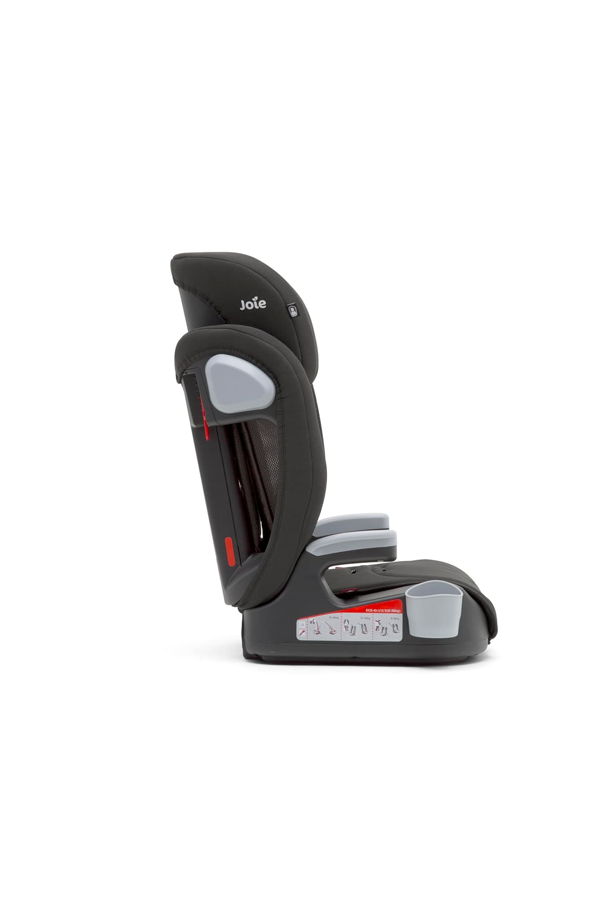 Joie Elevate Group 1/2/3 R44 Forward Facing Car Seat, 1 to 12 Years, 9-36 kg, Two Tone Black — view 3