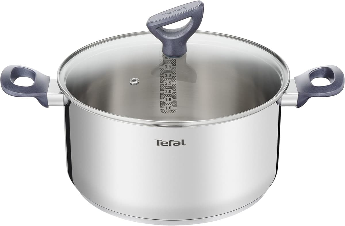 Tefal Daily Cook - Juego de Sartenes de 20/24/26 cm, Apto inducción, antiadherente, revestimiento titanio, Thermo-signal, apto lavavajillas y horno, acero inoxidable — view 18