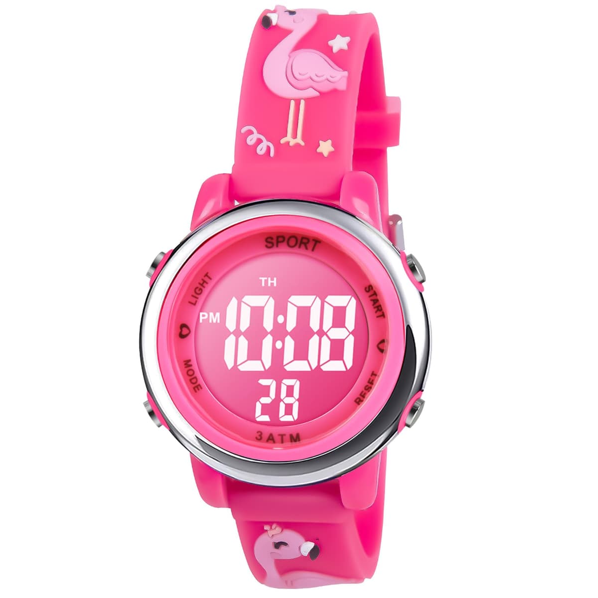 Vicloon Reloj Digital para Niños Niña, Luz Intermitente LED de 7 Colores Reloj de Pulsera Niña Multifunción, Reloj Unicornio Niña, Relojes Niñas Niños Digital para Niños de 3 a 12 años — view 8