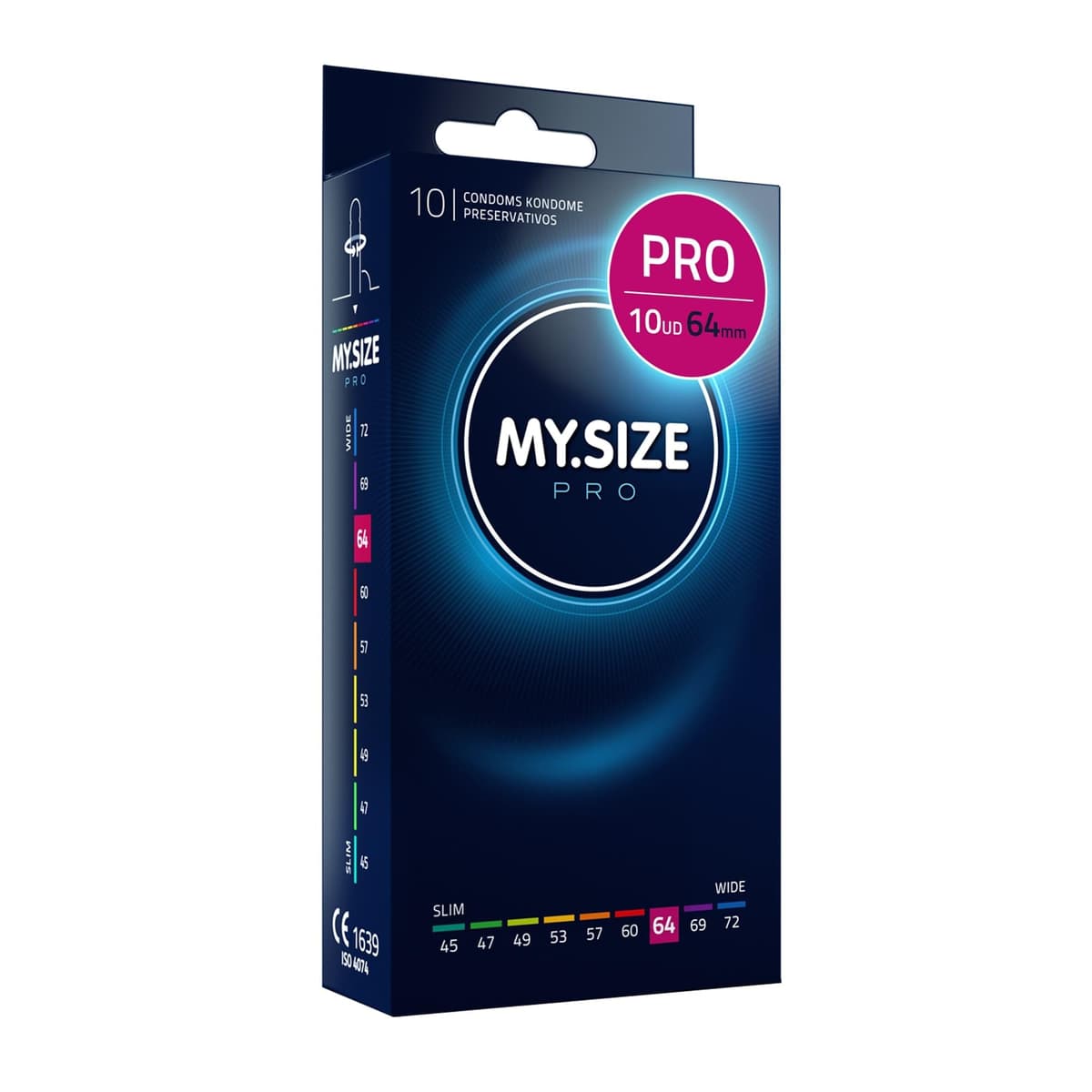 MY.SIZE PRO Condones ÉLITE, talla 5, 60 mm, XL, 10 piezas - Látex Vytex extra puro, fácil de abrir — view 20