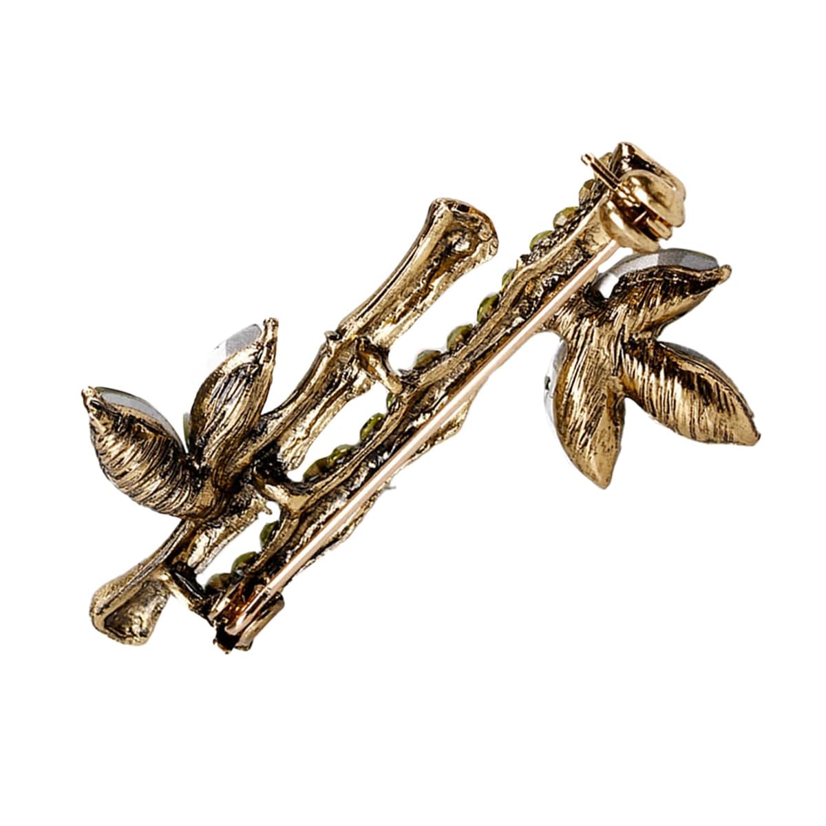 FAIRYGATE Rhinestone Brooch Clothing Jewellery Accessories Fashion Elegant Shiny Crystal Teardrop Brooches Wreath Pendent Lapel Pin，B36 — view 3