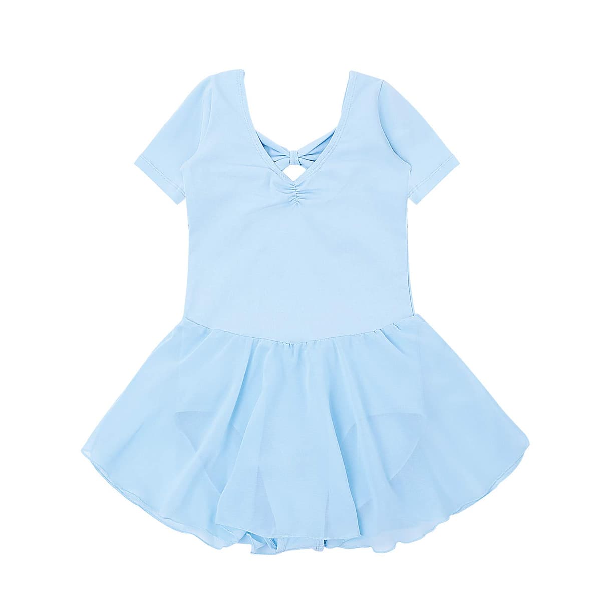Bezioner Vestido de Ballet Maillot de Danza Manga Larga Gimnasia Leotardo Algodón Body Clásico para Niña — view 4