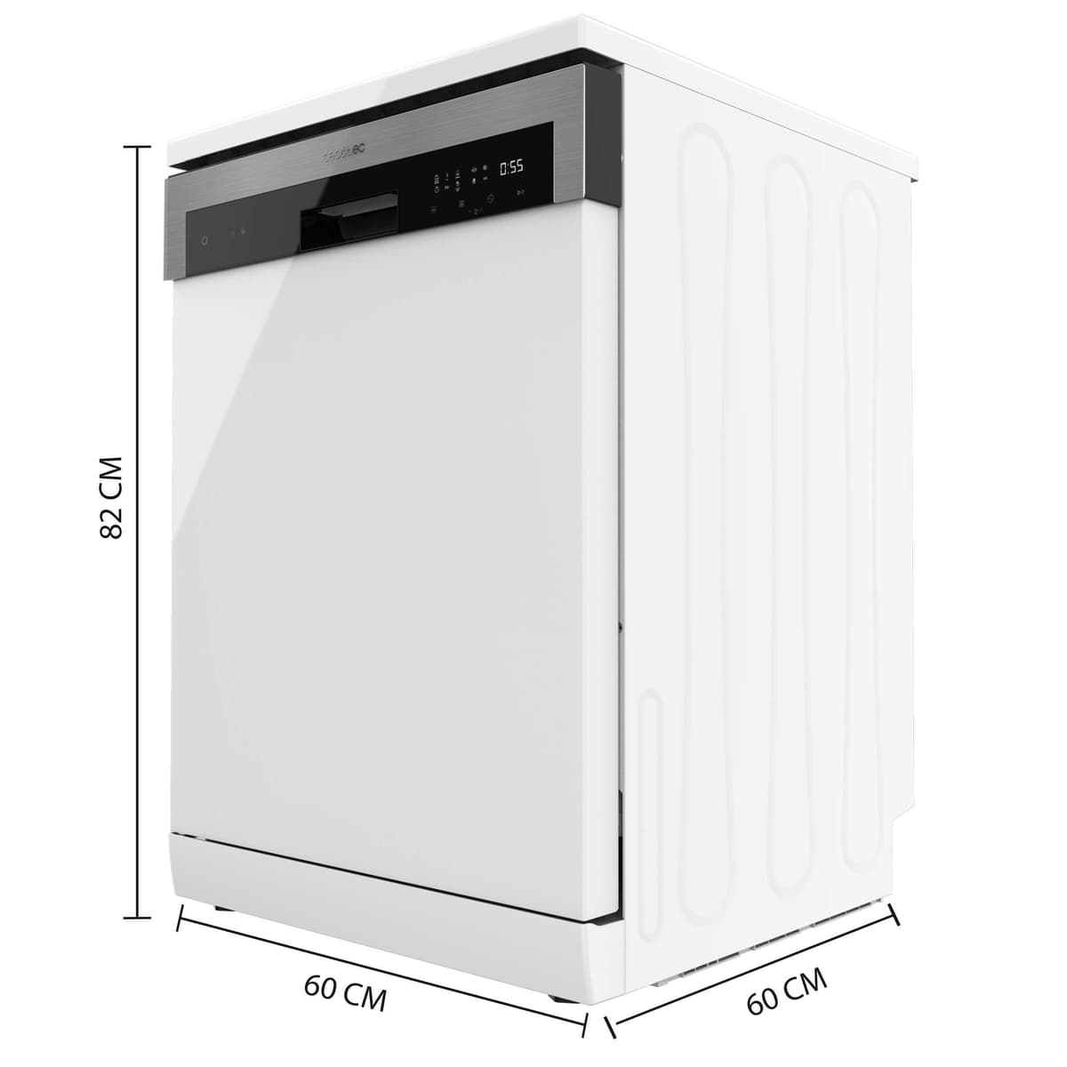 Cecotec Lavavajillas Independiente de 60 cm Bolero Aguazero 6100 E. 1850W, 13 Cubiertos, 6 Programas, Función Dry+, Media Carga, Delay Start, Panel Táctil — view 2