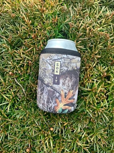 Sok It CanSok Sleeve for Beer & Soda Insulated Neoprene Cover (RealTree Edge Camouflage, 12oz Can Sleeve) — view 3