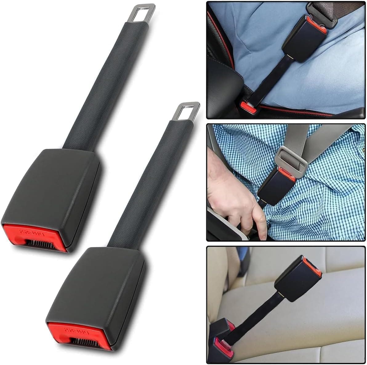 2 Piezas de Repuesto de Accesorios para automóviles, 25cm/10.24in, Interior de Accesorios para automóviles, Adecuado para la mayoría de Las Piezas de automóviles (Negro) — view 4