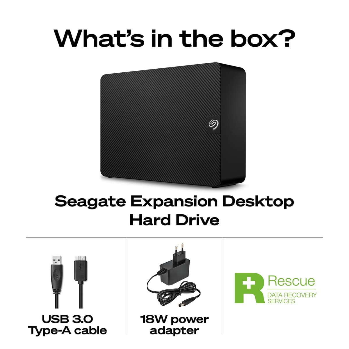 Seagate Expansion Desktop 6TB, External Hard Drive, USB 3.0, Data Rescue Services (STKP6000400) — view 4