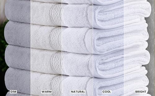Utopia Towels 6 Pack Premium Hand Towels, 16 by 28 inches, 100% Ring Spun Cotton, Soft and Absorbent 600 GSM Towels for Bathroom, Gym, and Hotel, White — view 5