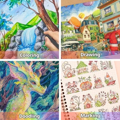Yangmei Art Supplies 12 Rainbow Colored Pencils, Teen Girl Gifts Trendy Stuff, Arts and Crafts for Kids Ages 8-12, Gifts for 5-12 Year Old Girl, Party Favors for Kids 8-12, Stocking Stuffers — view 5