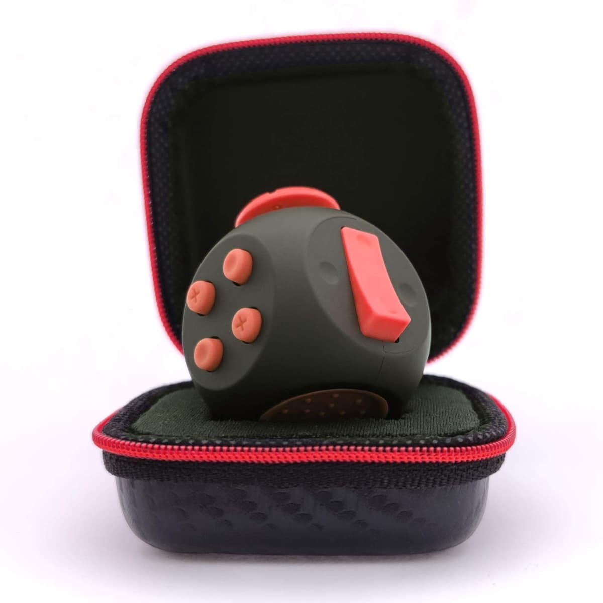 PILPOC theFube Cubo Antiestrés Fidget Cube - Juguetes Sensoriales Adultos y Niños - Juguetes Antiestrés Ansiedad, TDAH, Autismo - Fidget Toy con Lados Silenciosos y Lados de Clics [Negro y Dorado] — view 9