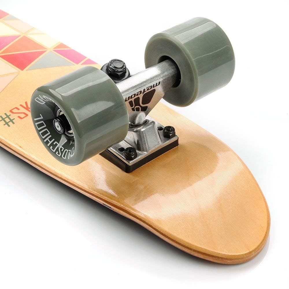meteor Monopatín patineta Retro Madera Skateboard Completo niños jóvenes Adultos Mejor Calidad Robusto Ligero Ruedas un Skateboard Madera — view 4