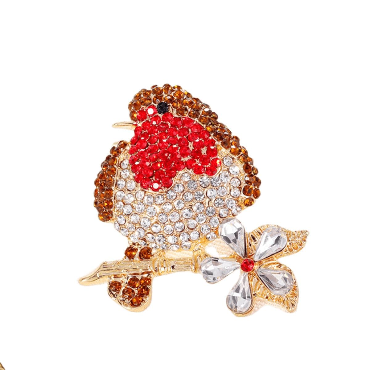 FAIRYGATE Brooch Pins Retro Crystal Rhinestone Brooches for Shirt Collar Decoration, B20 — view 4
