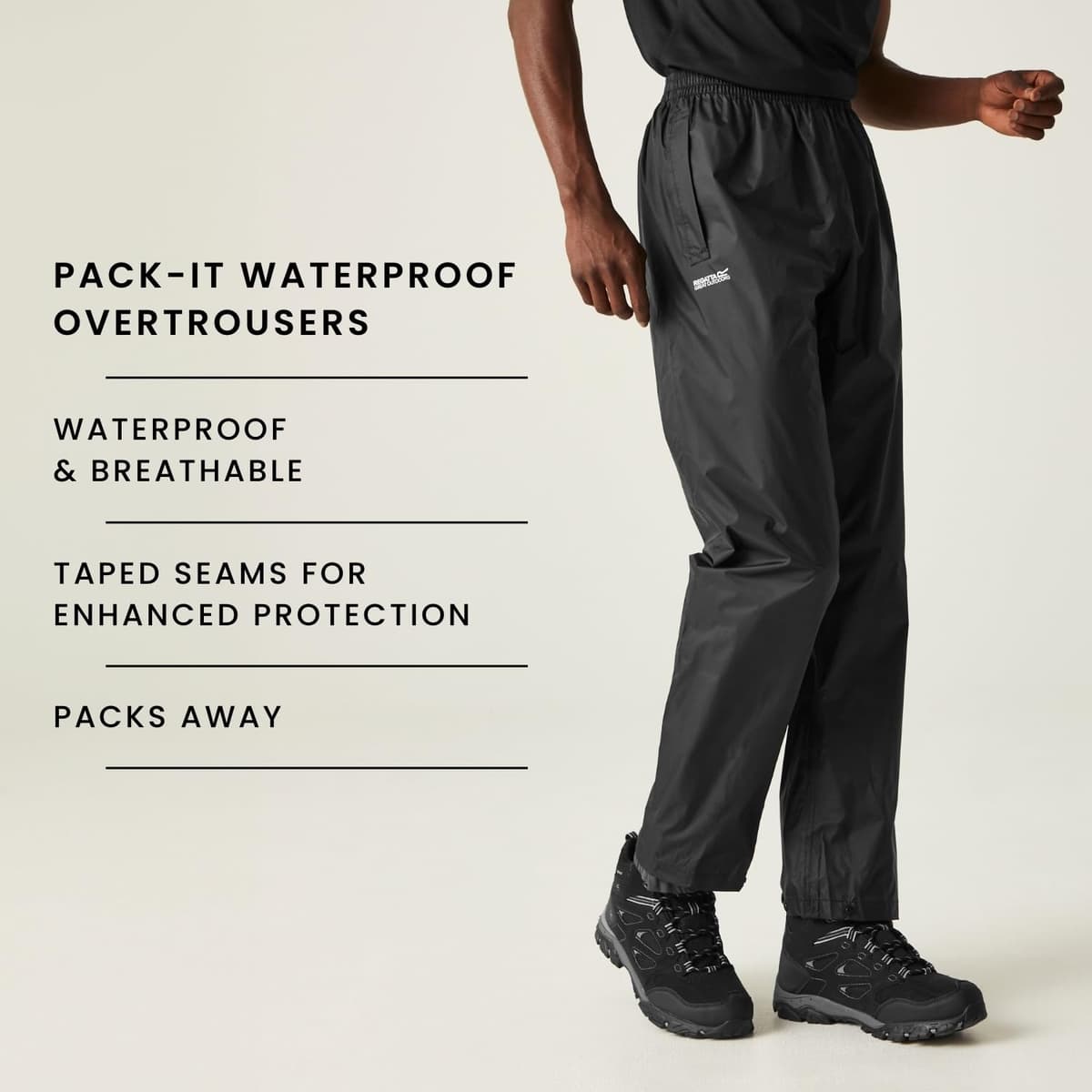 Regatta Mens Waterproof Trousers — view 9