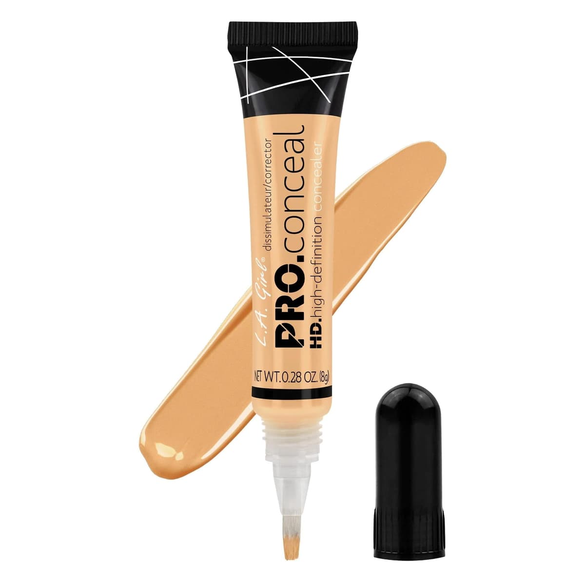 L.A. Girl - Corrector HD Pro Conceal | Cobertura completa | Aspecto natural | Minimiza líneas finas | Resistente | Larga duración, Light Yellow, 8 g — view 40