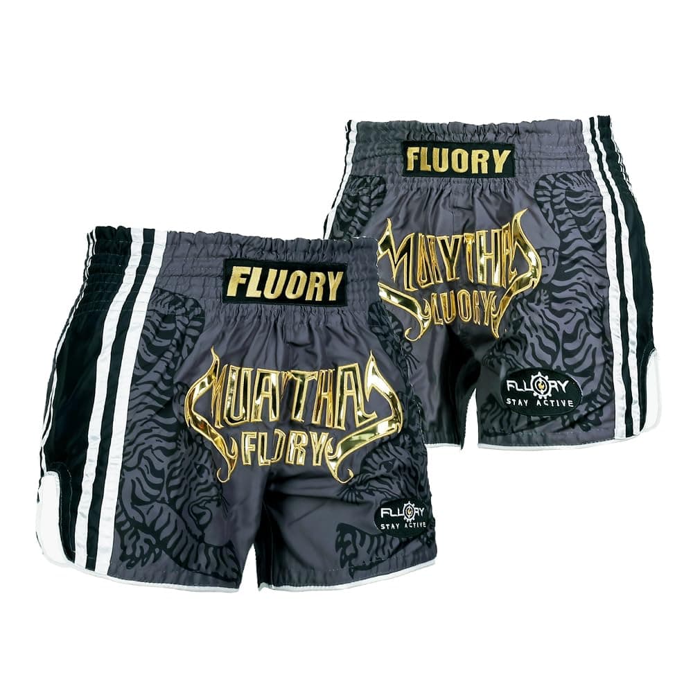FLUORY Muay Thai Shorts, MMA Fight Shorts Ropa de Entrenamiento Jaula Lucha Grappling Artes Marciales Kickboxing Shorts Ropa — view 27