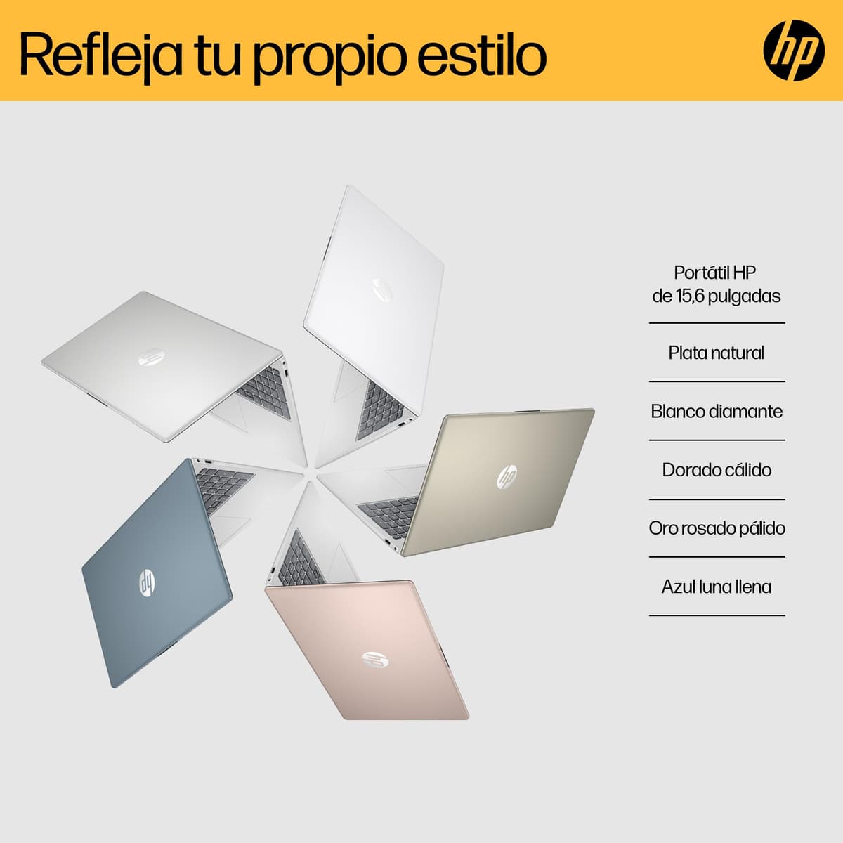 HP 15-fc0243ns - Ordenador portátil de 15.6" FHD (AMD Ryzen 7-7730U, 32 GB RAM, 1TB SSD, AMD Radeon Graphics, Windows 11) Plata y Azul - Teclado QWERTY Español — view 6