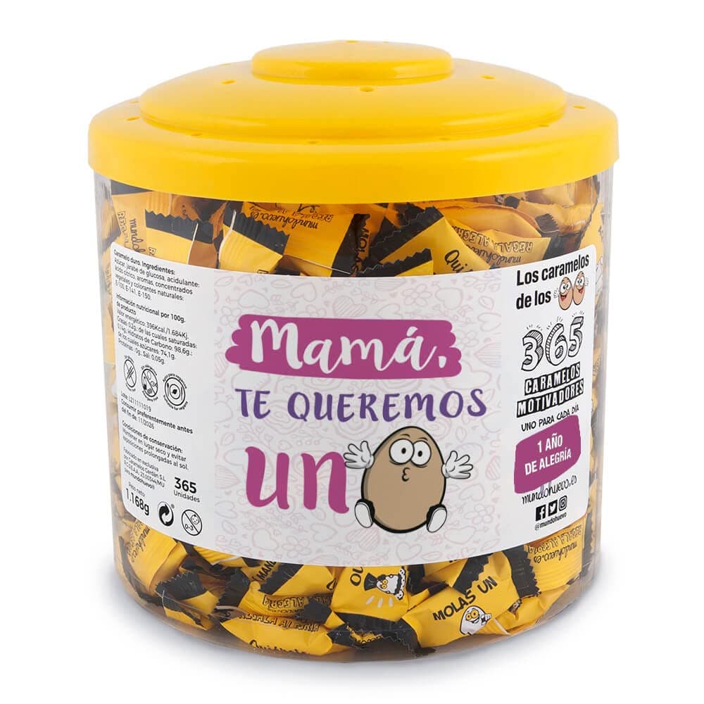 Regalo original. Tarro con 365 caramelos motivadores. Mi compañera de trabajo mola un huevo. Un caramelo motivador para cada dia del año — view 22