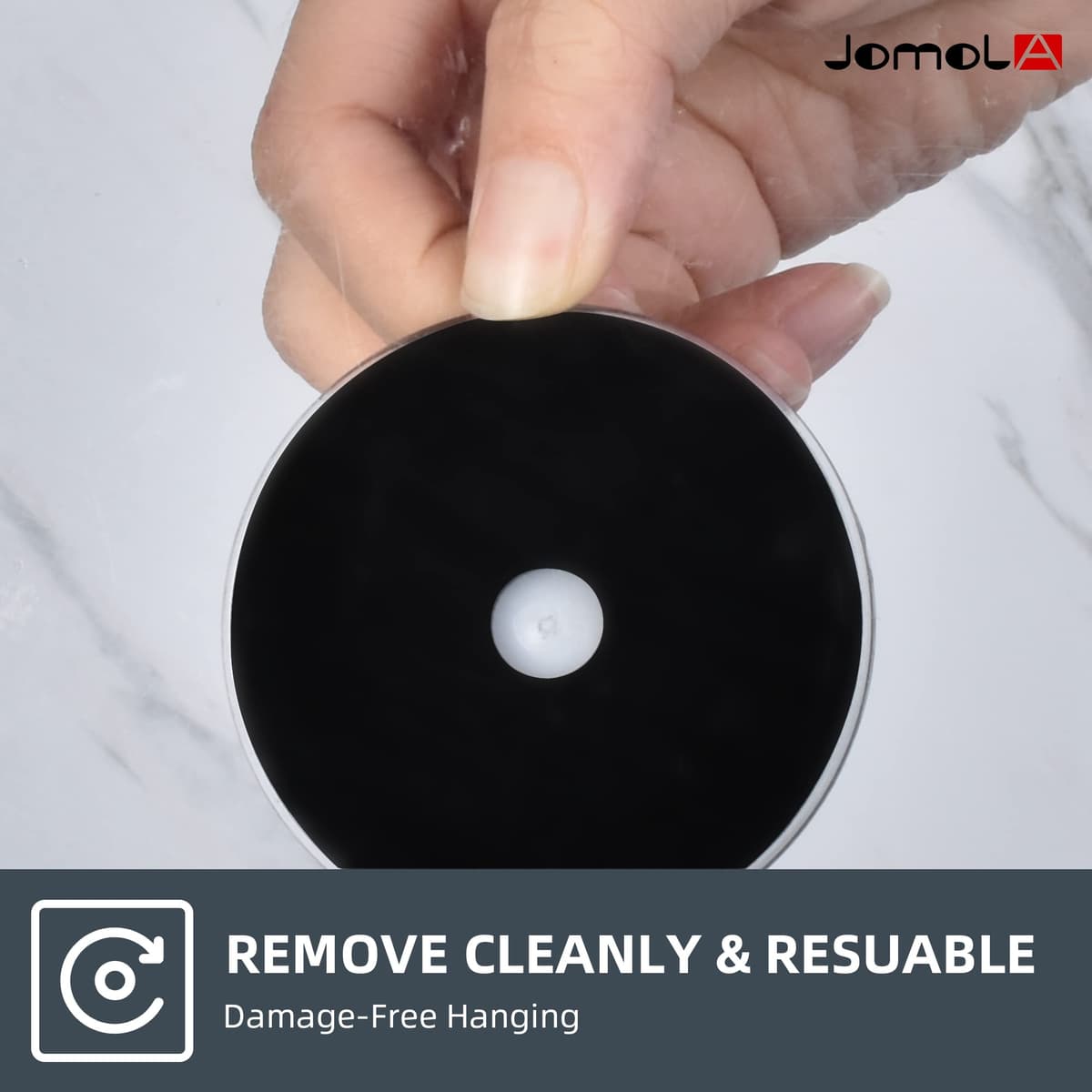 JOMOLA Gancho Ventosa para Toalla Toallero Con Ventosa Para Baño Cocina Colgador De Pared Sin Taladro Gancho De Pared Con Percha Accesorios De Baño Inoxidable Acabado Cepillado, 2 Piezas — view 3